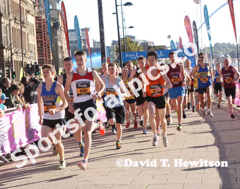 Start of the BUPA  Great North 5k.